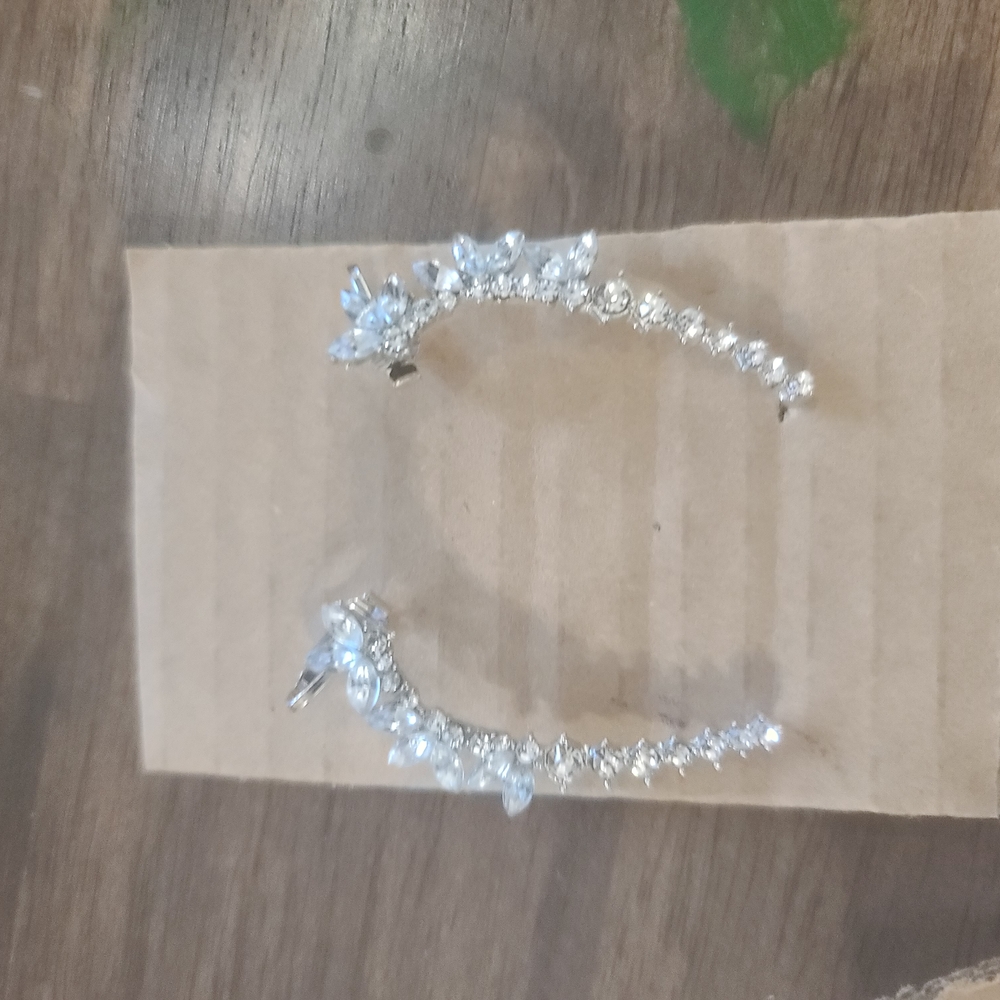Sparkling Crystal Hoop Earrings